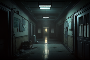 AI image of creepy psych ward